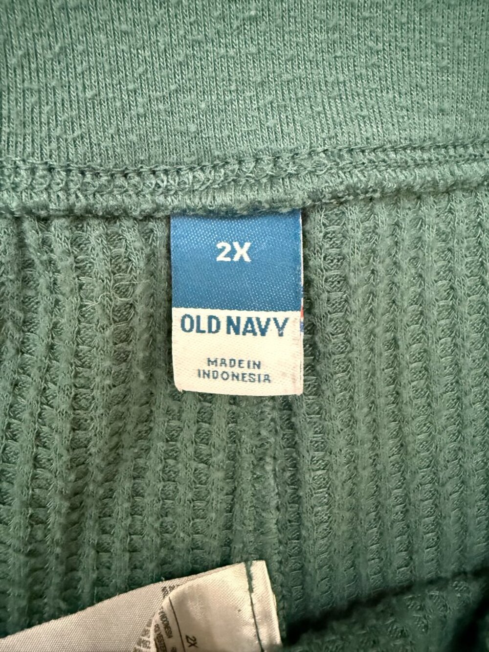 OLD NAVY teal waffle pattern cozy jogger pants size 2X - Picture 3 of 3